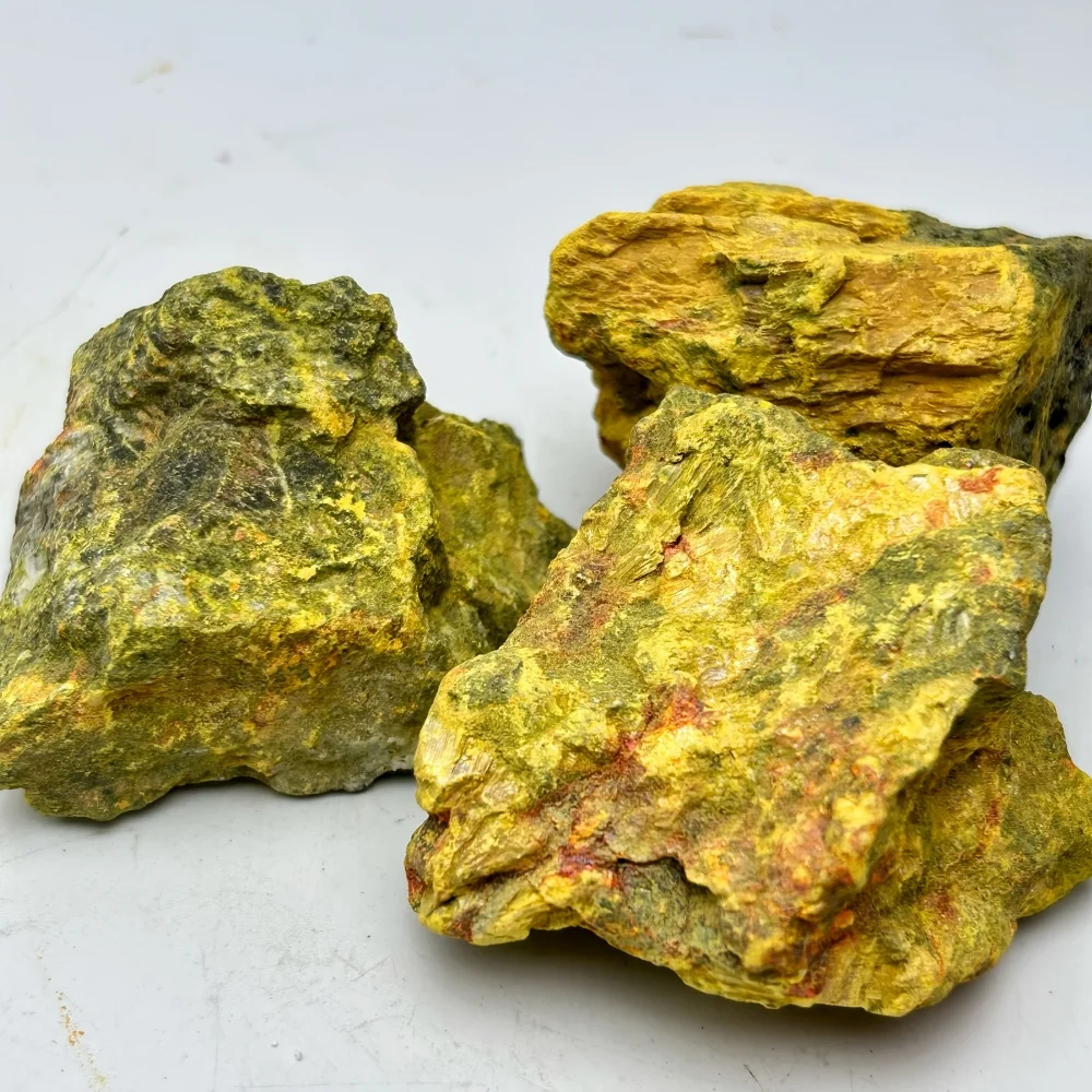 Natural Realgar Orpiment Rough Stone Golden Yellow Mineral Specimen Raw Crystal Reiki Healing Gemstone For Collection Home Decor