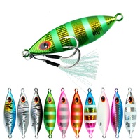 Micro Jigging Slow Pitch Lure Vertical 10g 20g 30g 40g 60g Hard Bait Jig Shore Slow Metal Jig Lure for Sea Bass Fishing Tackle