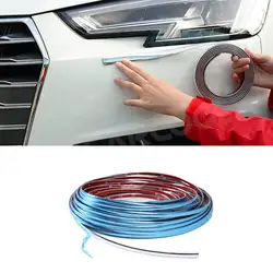 Auto Car Accessorise Self Adhesive Side Door Chrome Strip Moulding Decoration Bumper Protector Trim Tape Styling