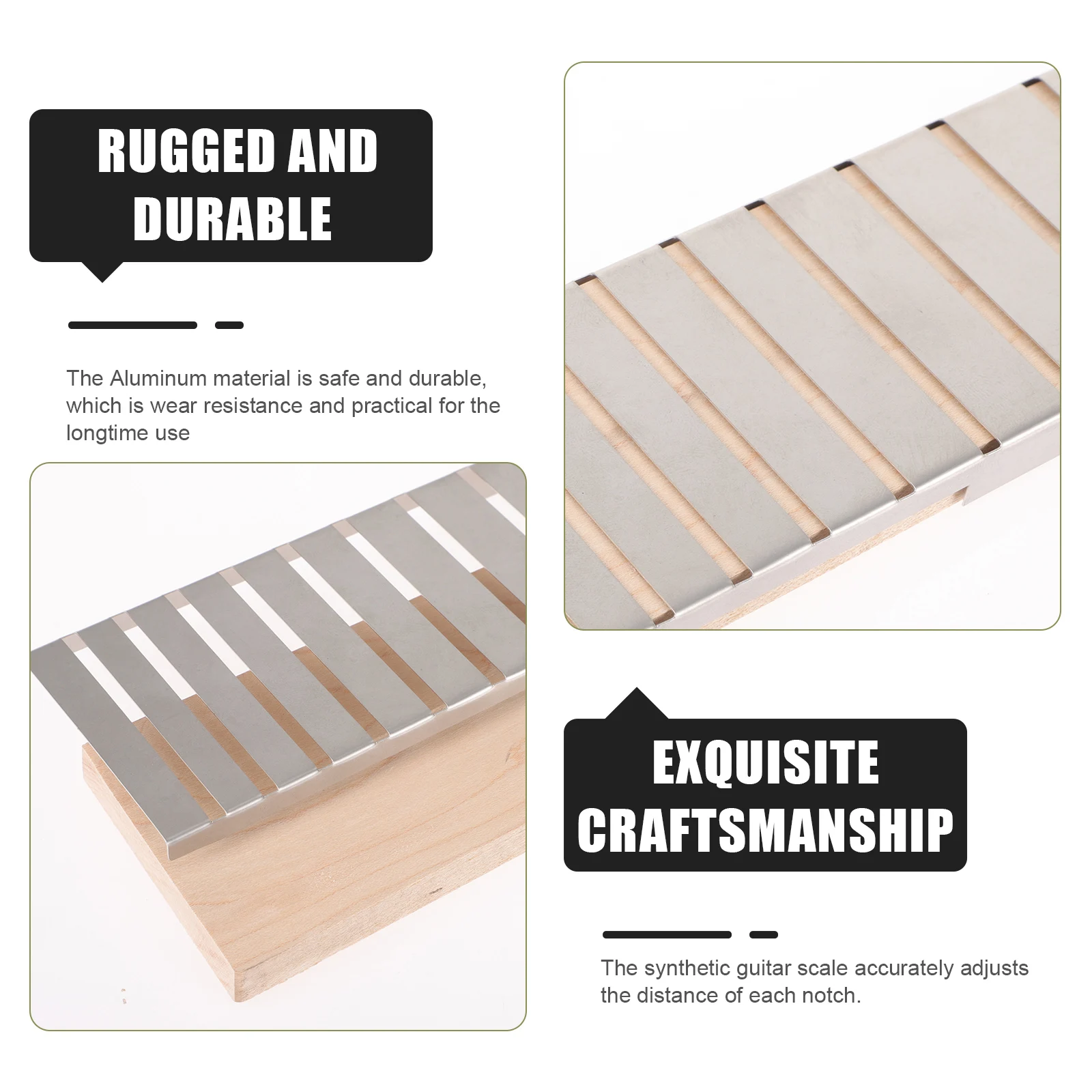 

Luthier Guitar Piano Repair Tools Finger Board Kit Component Fretboard Lid Replacement Aluminum Electric