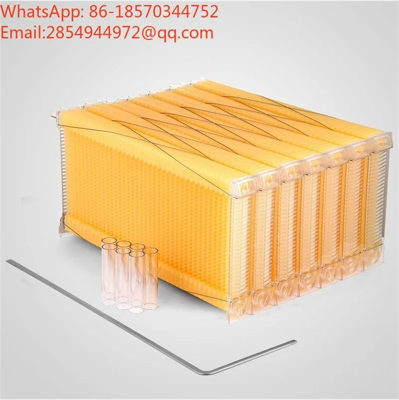 7PCS Self-flow Honey Nest Base Honeycomb Honeycomb Base Plastic Self-flow Honey Extract