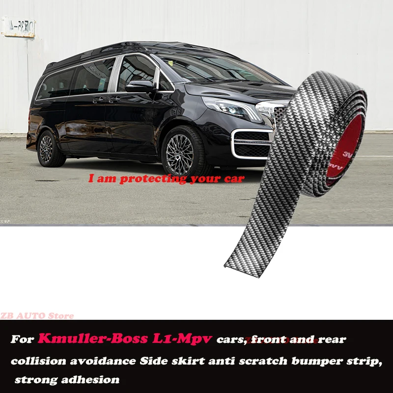 

Strong adhesive bumper strip, front and rear lip side skirts, collision and scratch resistant, suitable For Kmuller Boss L1 Mpv
