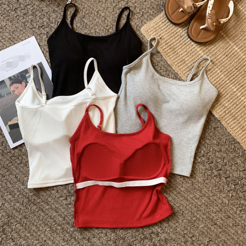 민소매 조절 가능한 어깨 스트랩 스키니 캐미솔 탑 여성용 솔리드 섹시 탑 파티 클럽 streetwear camisetas mujer Clothes