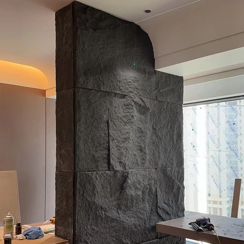 

Background Wall Stone Skin PU Artificial Cultural Stone Wall Panel Outdoor Interior Wall Tiles Stone Cladding