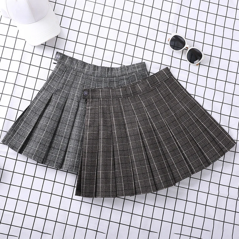 

Plaid Pleated Skirt Ropa Dama Korean Style Falda Y2k Harajuku Women's Clothes Skort Saias A Line Mini Short Skirts For Women