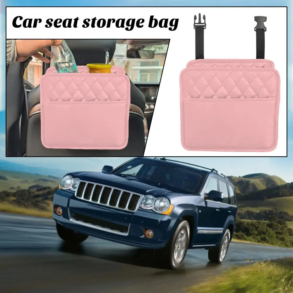 Stain-resistant Vehicle Seat Hanging Organizer Waterproof Car Seat Storage Bag Organizer for Suv Truck Backseat for Small