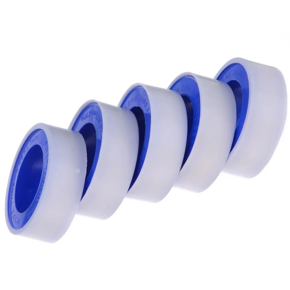 20PCS PTFE Thread Sealing Pipe Tape Gas Water Tape 10 Meters Waterproof Engineering Dedicated Duct Tap Evacuum Seal Roll 2026