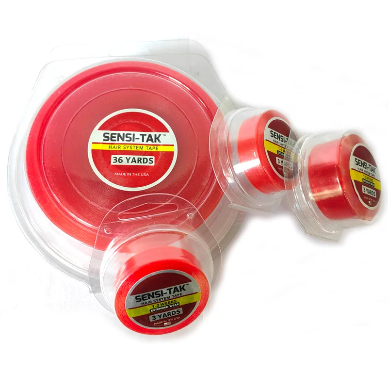 1 Roll Superior Lace Front Strong Adhesive Tape Wigs Glue Tape Adhesives for Hair Extension/Lace Wig/Toupee 3 Yards 12 Yards 36