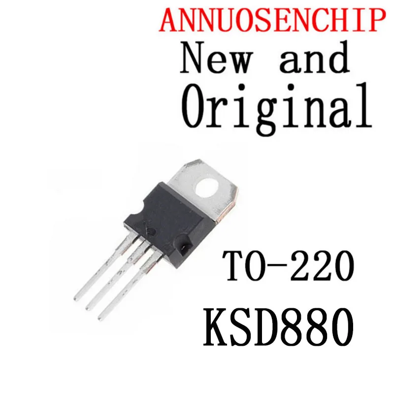 10PCS New and Original TO-220 D880 KSD880-Y KSD880Y NPN transistor 3A 60V Transistor KSD880