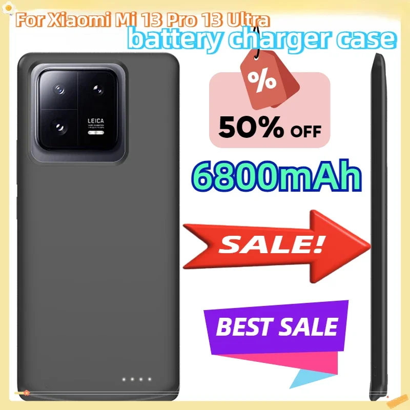 

6800mAh for Xiaomi 13 Powerbank Case Cpaa Battery Case for Xiaomi Mi 13 Pro 13 Ultra Power Bank Portable Battery Charger Cover