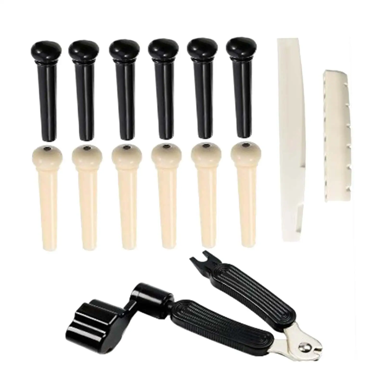 Guitar Bridge Saddle Nut Pins Remover Set Metallic Parts and Accessories for Folk Classical Acoustic Guitar Repair view 4