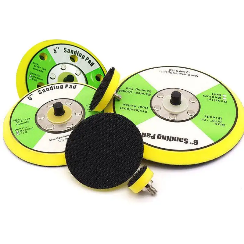 Polishing Sanding Pad Pneumatic Sander Disc Backer Plate Hook&Loop Thread For Grinder Rotary Tool