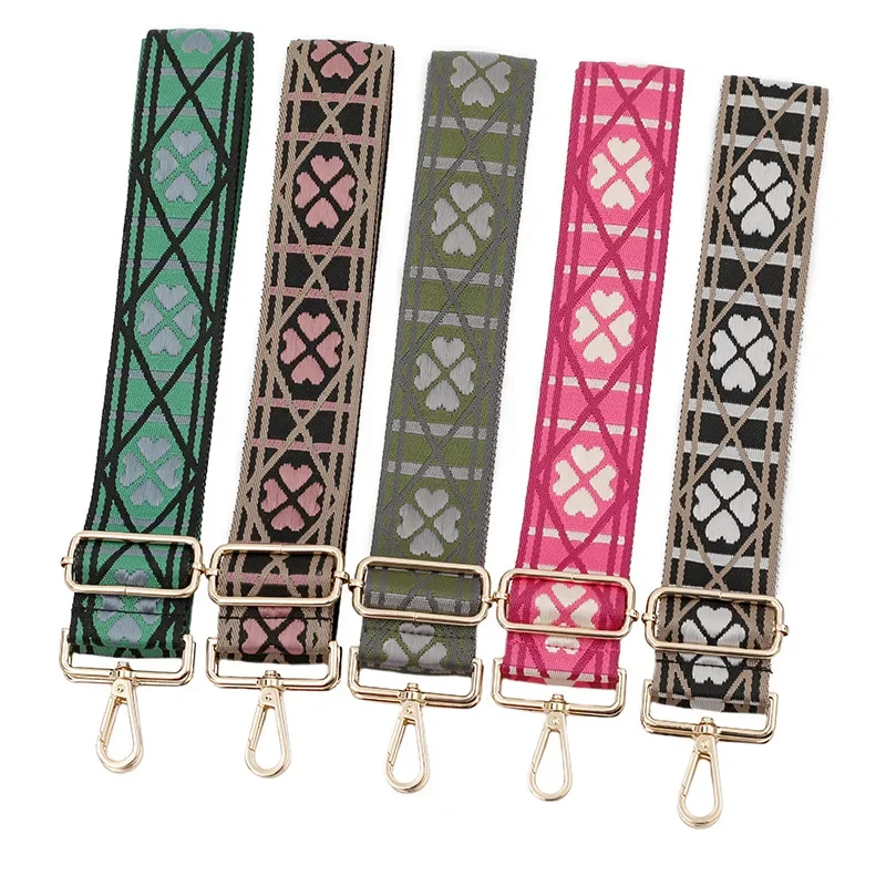 

Jacquard Bag Shoulder Strap Lady Bag Thickened Belt Accessories One Shoulder Adjustable Replacement Long Shoulder Strap