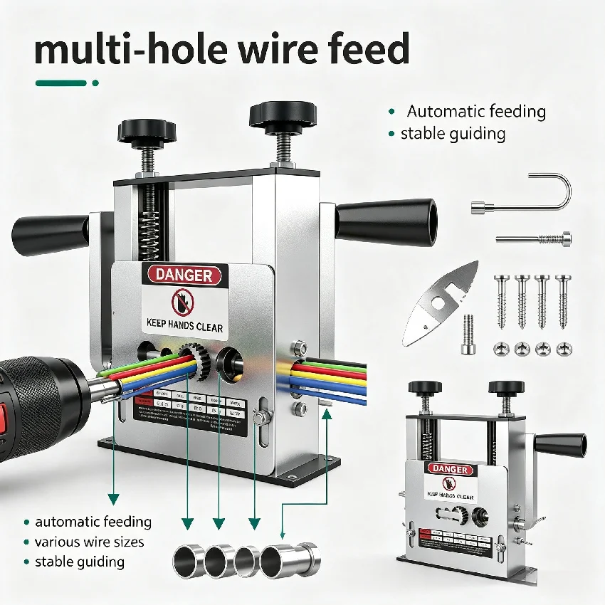 Portable Small Electric Cable Peeler Scrap Copper Wire Stripping Machine For Waste Wire Recycling Processing Work