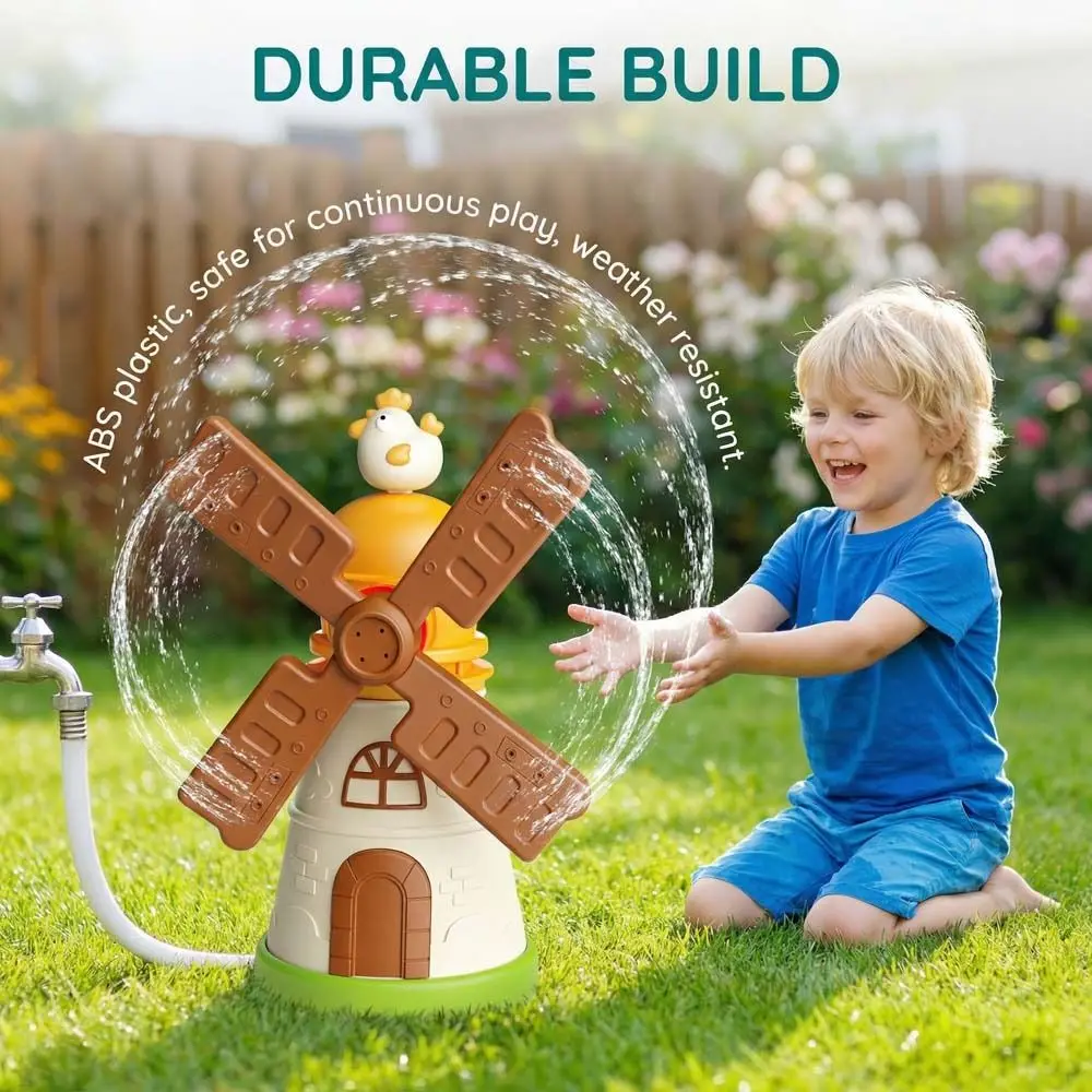 

Plastics Windmill Sprinkler Interactive Early Educational Baby Bath Toys Playing Water Funny Children's Shower Toy