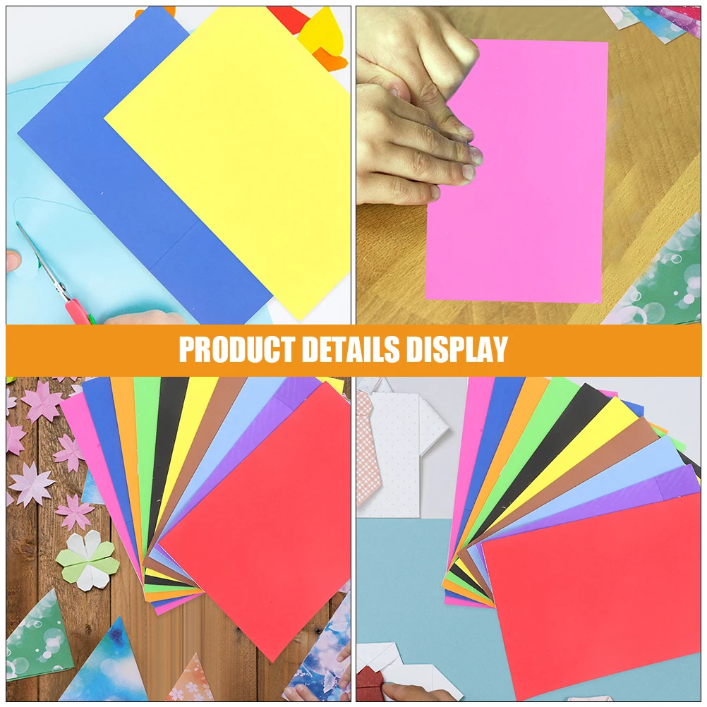 

2pcs 20 Sheets DIY Foam Paper Colored Set Construction Craft Decorative Mixed Origami Foam Paper Adhesive Colorful Cardstock