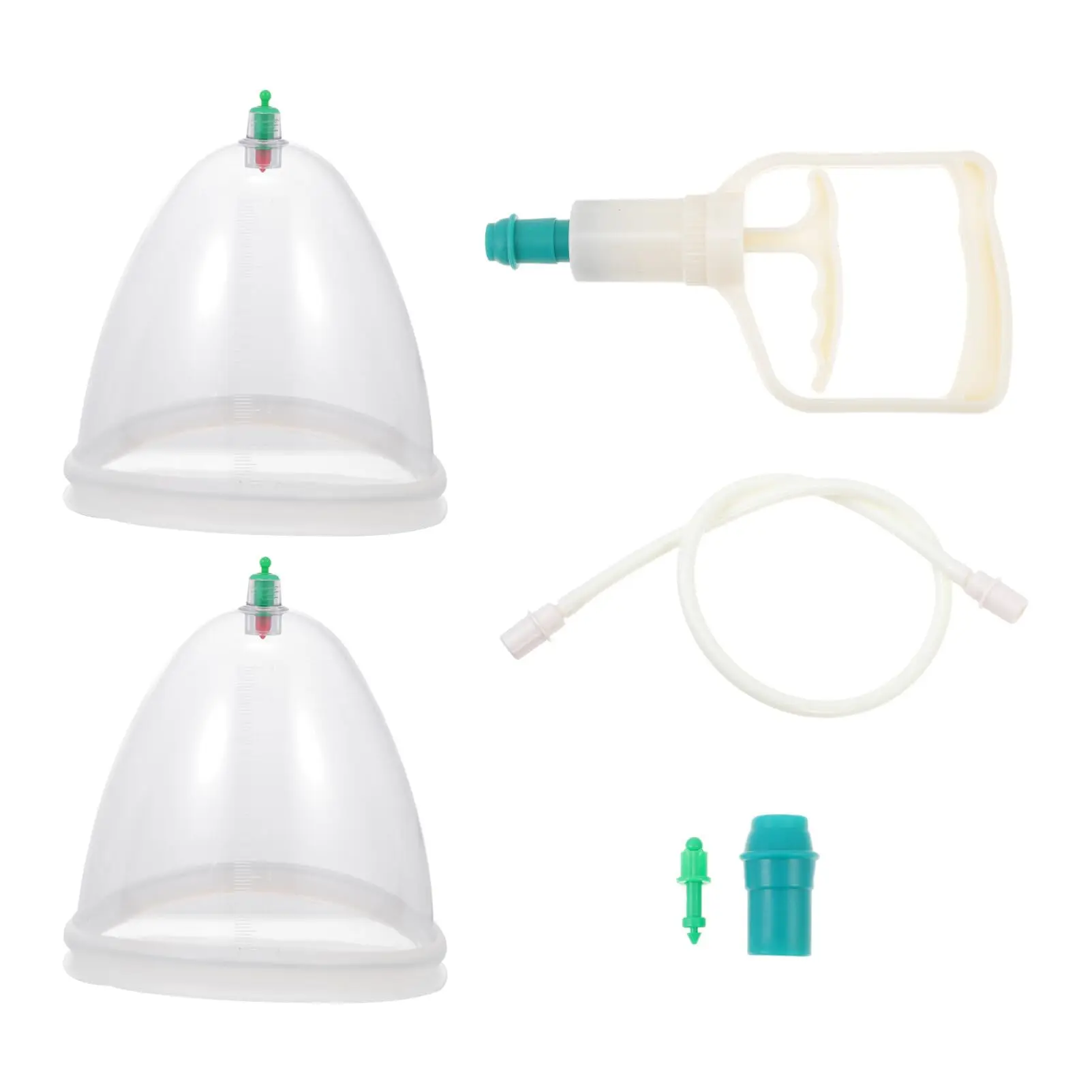 1 Set Breast Vacuum Cupping Professional Buttock Lift Body Massage Cupping Vacuum Cupping Machine Accessories for Women Ladies
