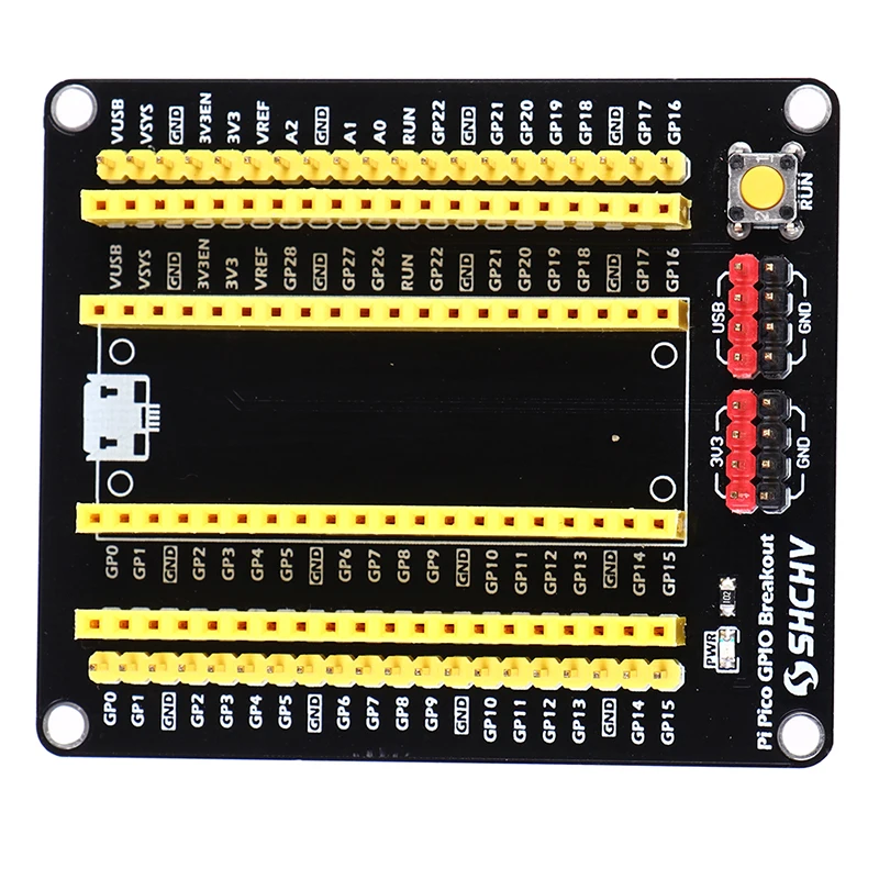 1 Uds Raspberry Pi Pico placa de expansión GPIO adaptador de extensión de ruptura integrado