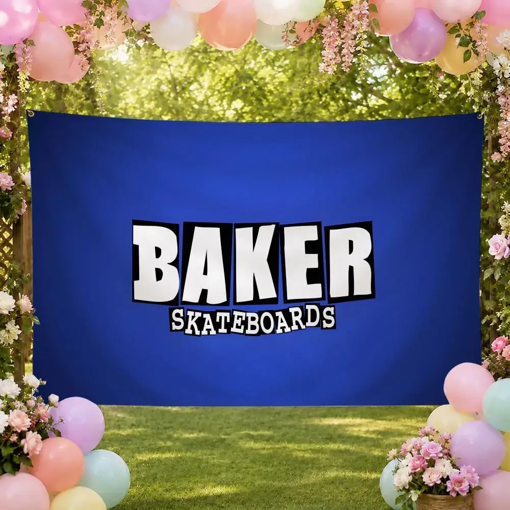 Skate Brand B-Bakers Skateboards Flags Fan Banner Tapestry Wall Hanging Garage BarDorm Camp Party Outdoor Home Decor Gift