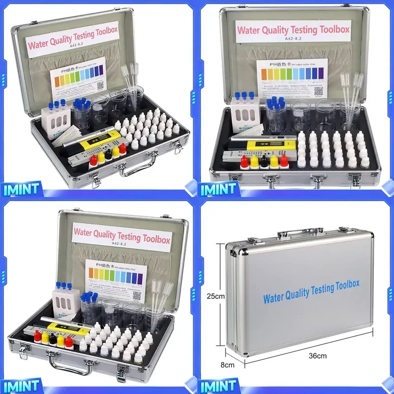 

Latest Design Swimming Pool Aquarium Water test Kit with Active Water Reagent ph Meter/Freshwater Aquaculture Testing