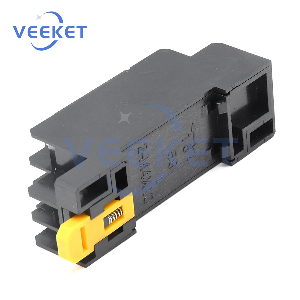 

Relay Socket Base 8 Pin Small Relay Base DIN Rail Mount Safe Nylon Material for LY2NJ HH62P JQX-13F/2Z DPDT Power Relay