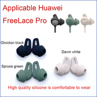 Silicone Ear Pads For Huawei Freelace Pro Wire Bluetooth Earphones Cushion Covers Caps Earphone Case Earpads Eartips 2pcs/Pair