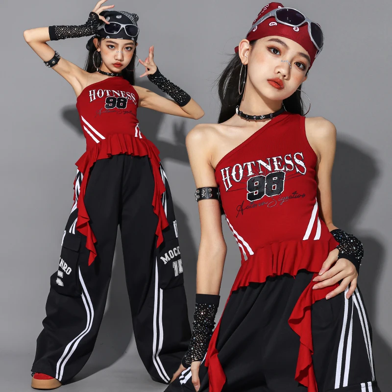 طفل الفتيات ملابس الرقص مجموعة الطفل مرحلة الأداء مجموعات الاطفال ملابس الدعاوى طفل فتاة سترة أعلى + السراويل الطويلة أسفل حجم 4-14Y