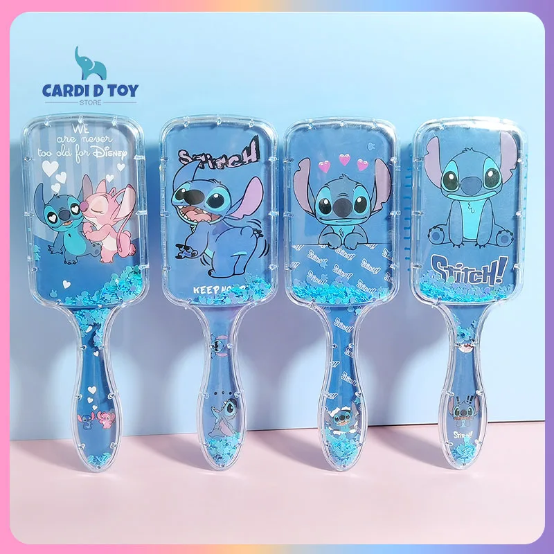 Disney Stitch Cartoon Air Cushion Comb Anime Cute Household Items Kawaii Massage Comb Fashion Girl Heart Holiday Gift Decoration