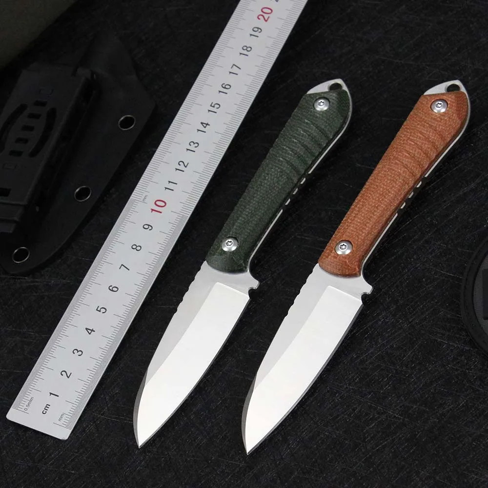 

14c28n fixed knife High hardness Camping Survival EDC Knives Micarta Handle Hiking For Utility Hand Tool