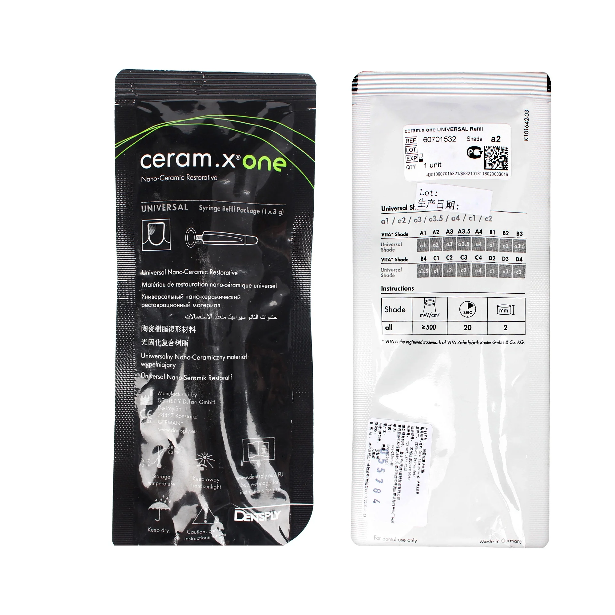 

Dentsply Ceram.X One Light-cured Composite Resin, A2,A3,D2,D3,E2,,E3 3g/unit Oral Resin Adhesive Authenticity Guarantee