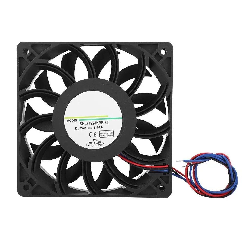 SHLF1224KBE-36 DC24V 1.14A 12CM Inverter Cooling Fan - Efficient Heat Dissipation for Servers