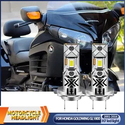 1/2Pcs 12V Motorcycle 60W White 12000lm H7 LED Headlight Bulbs 6000k CANbus For Honda Goldwing Gl1800 2001-2016 Accessories