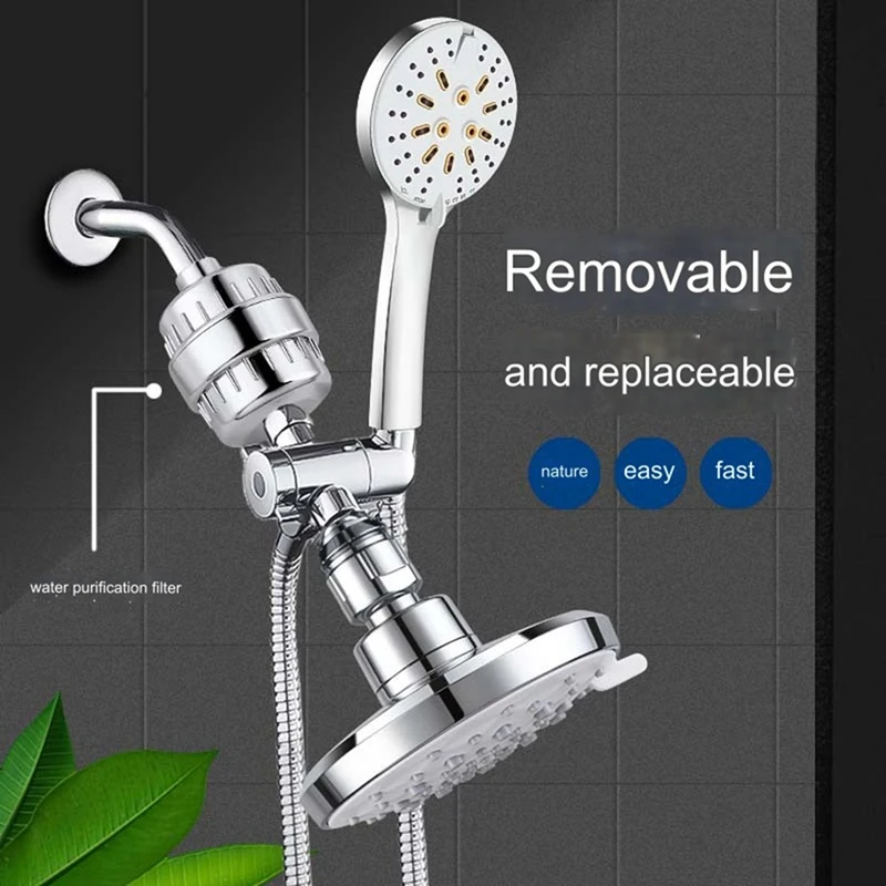 

15 Stage Shower Filter Hard Water Filter Remove Chlorine Heavy Metals And Other Sediments Reduces Dry Spare Parts