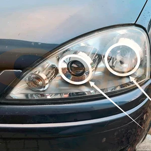 Für Opel Vauxhall Corsa C 2003 - 2007 Ultra Bright A/W Switchback Light Day Signal SMD LED ENGELE EIGENHALO RINGS KIT KIT 10 Hauptverkaufsmeile Leuchtturm für Corsa - №4
