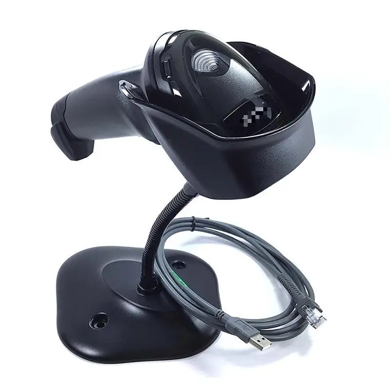 DS4308-HD Handheld Omnidirectional 1D 2D Barcode Scanner PDF417 with Stand USB Cord