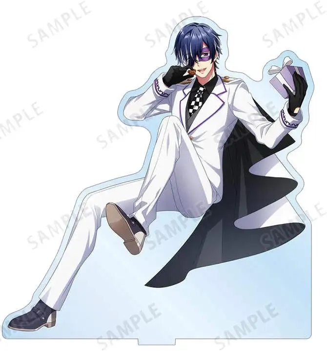 Anime Store Obey Me!Asmodeus Mammon Valentine Phantom Thief Ver Acrylic HD Characters Stand Desktop Decor Charm Gifts About 15cm