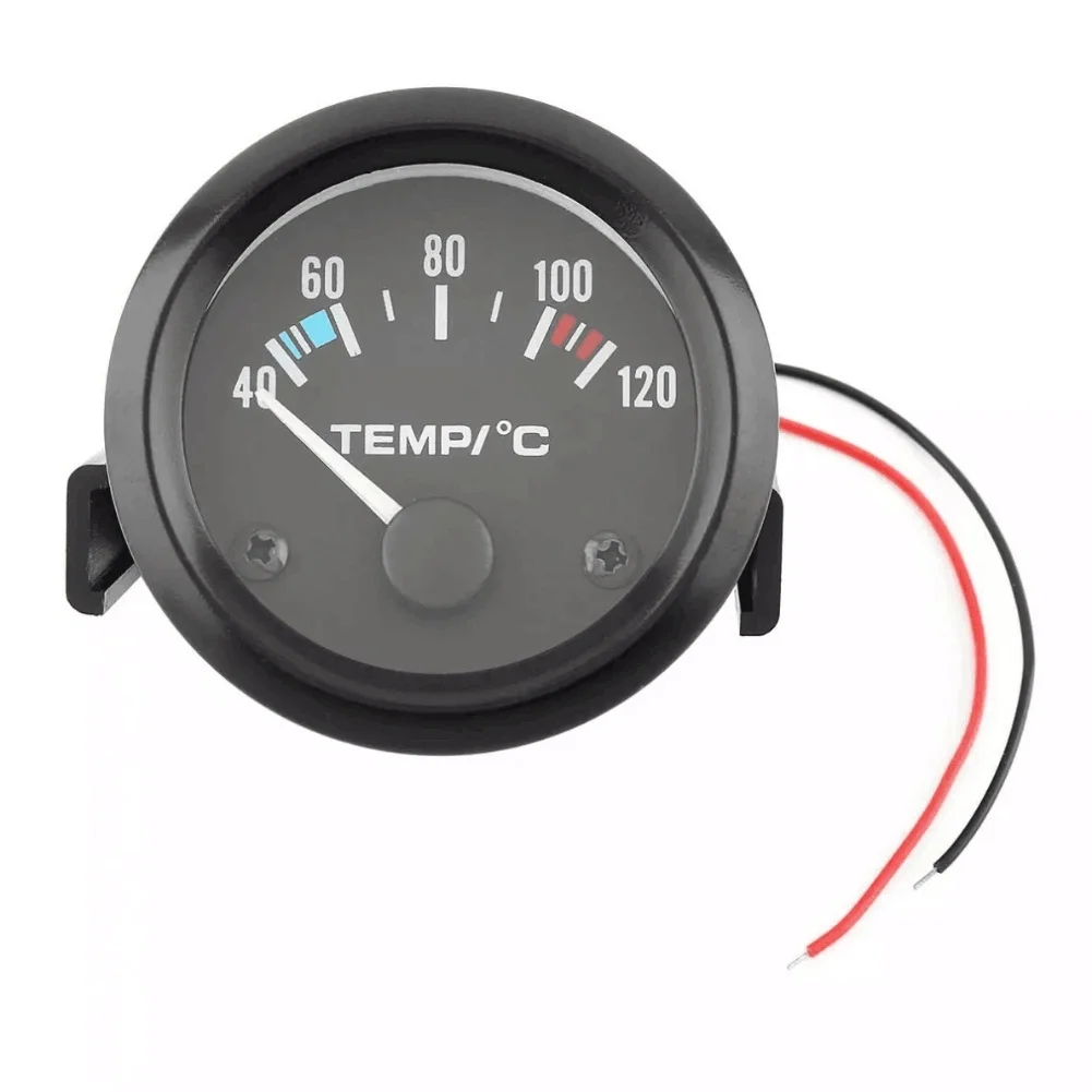 Engine Coolant Meter Car Water Temp Gauge Car Water Temperature Gauge Water Temp Gauge Includes Sensor Plastic Construction