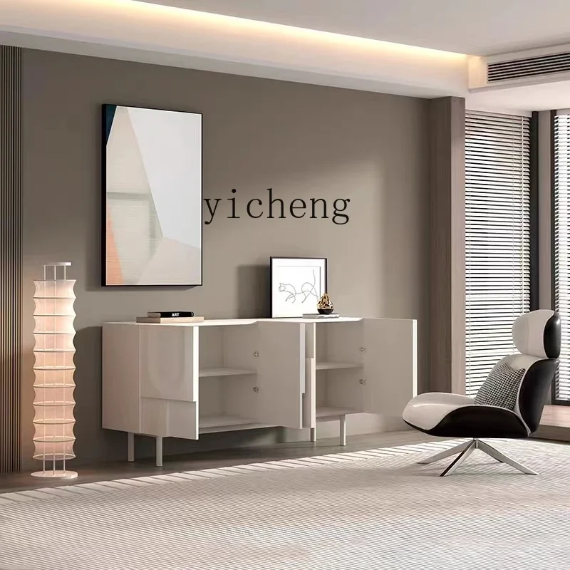 

ZZ Modern Nordic Simple Cream Style Sideboard Cabinet Entrance Cabinet Shoe Cabinet Integrated Home Locker