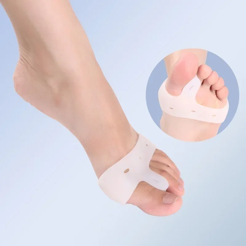 Silicone Toe Hallux Valgus Separators Straightener Bunion Relief Pads Toe Separator Forefoot Pad Corrector De Juanetes Para Pies