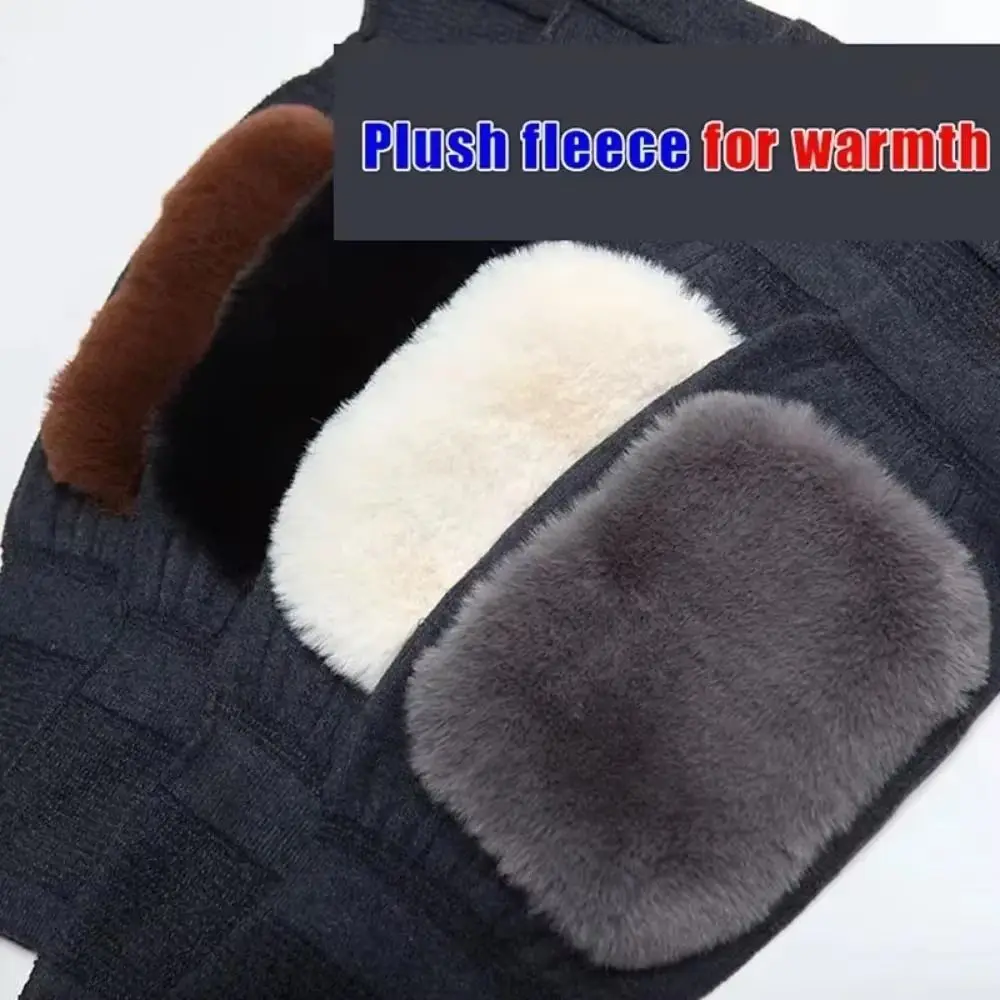 Warm Cotton Sports Knee Pads Elastic Black Grey Brown Elastic Support Pads Compression Compression Knee Brace Outdoor