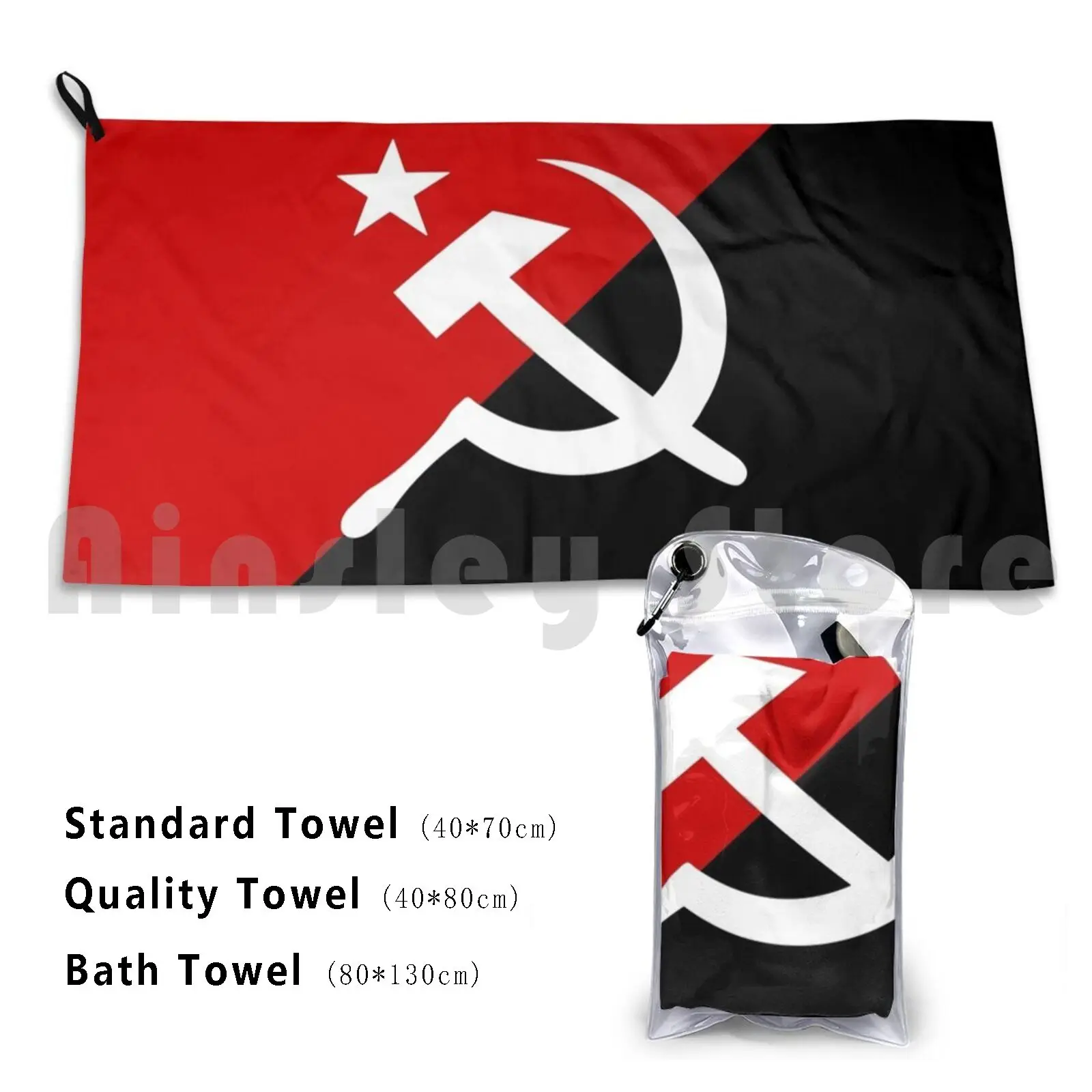 Hammer&sickle Bath Towel Beach Cushion Hammer Sickle Communism Communist Socialist Socialism Ussr Union
