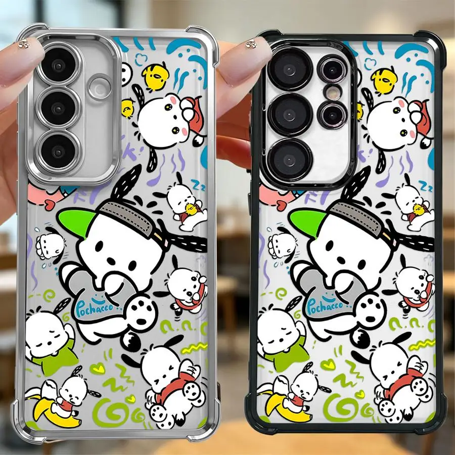 Soft Phone Cover Case for Samsung Galaxy S26 Ultra S23 Plus Note 20 S21 S25 Edge S22 S24 S20 FE Sanrio Pacacoo