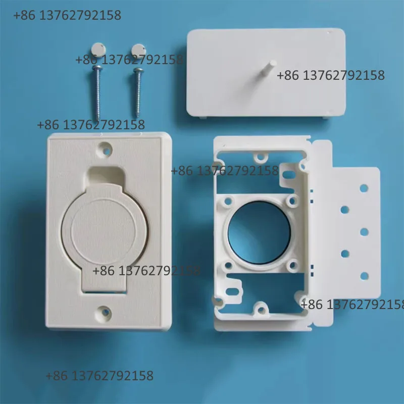 Rectangular Wall Dust Suction Port Panel Vacuum Pump Accessories For Central Vacuum System Replacement Parts