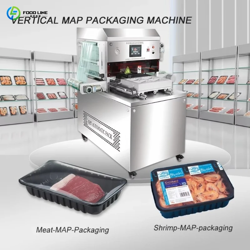 Modified Atmosphere Packaging Machine Central Kitchen Sealer for Pre-Portioned Steak & Ribs