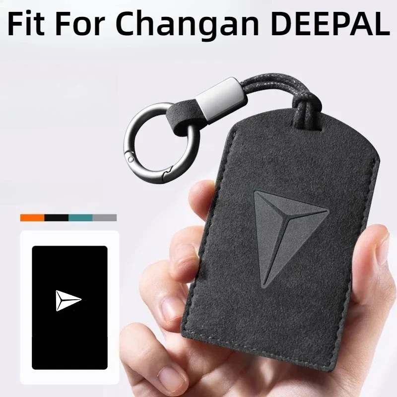 Suede Car Key Card Holder Gift for Changan Deepal SL03 S7 L07 S07 CS55 PLUS CS75 PLUS CS35 ALSVIN S07 S05 PLUS Auto Accessories