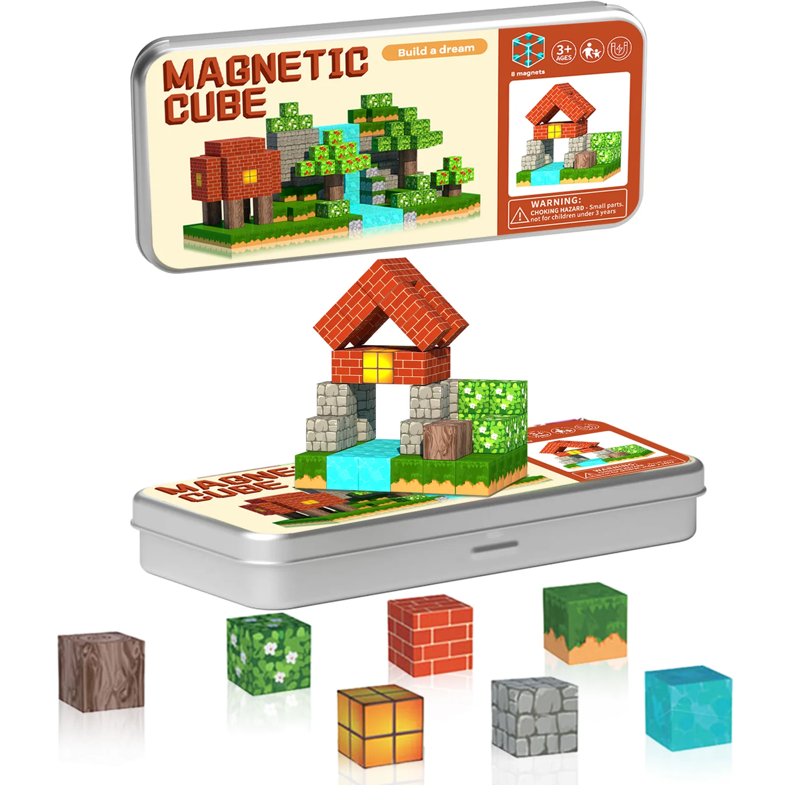 21/35 szt. magnetyczne klocki konstrukcyjne, zestaw podróżny kreatywny architekt, odpowiednie na prezenty urodzinowe i świąteczne dla dzieci