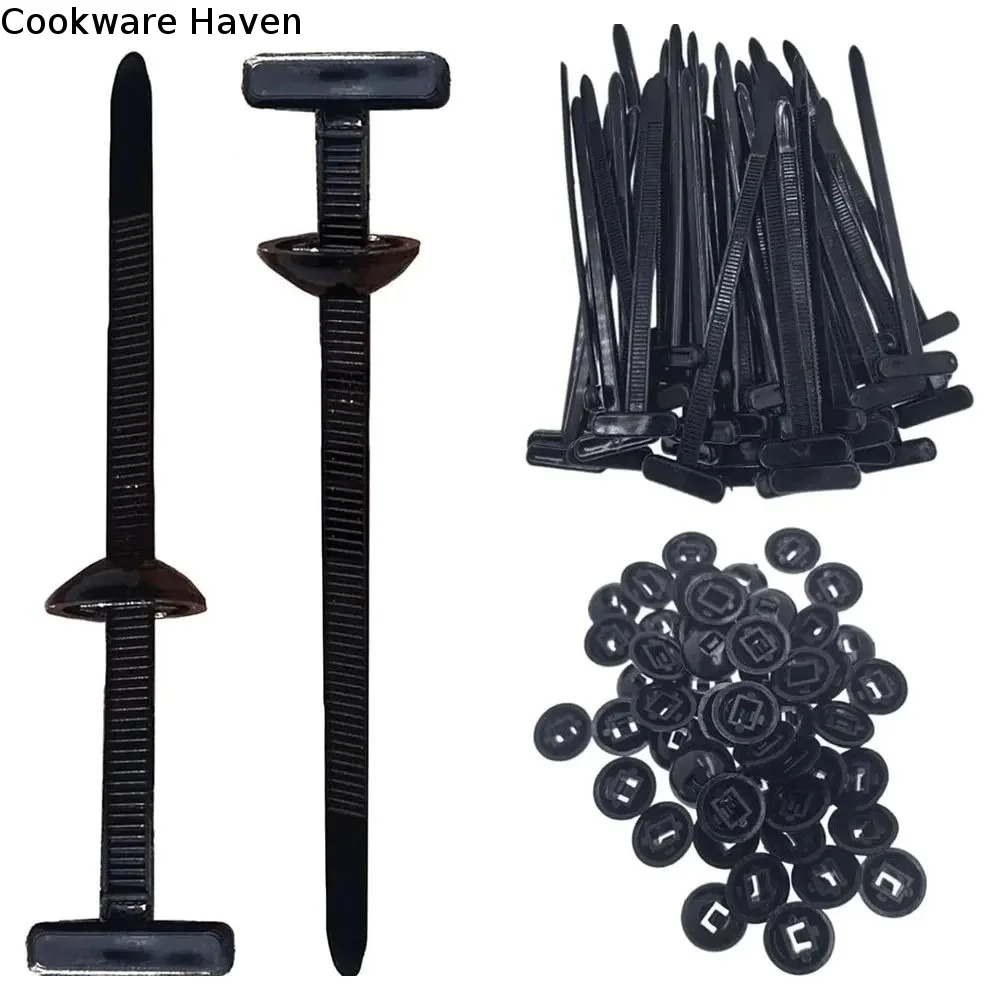 20/50/100Pcs Heavy Duty Nylon Universal Cable Tie Buckle Multi Purpose Wear-resistant Self-locking Zip Ties Durable Portable