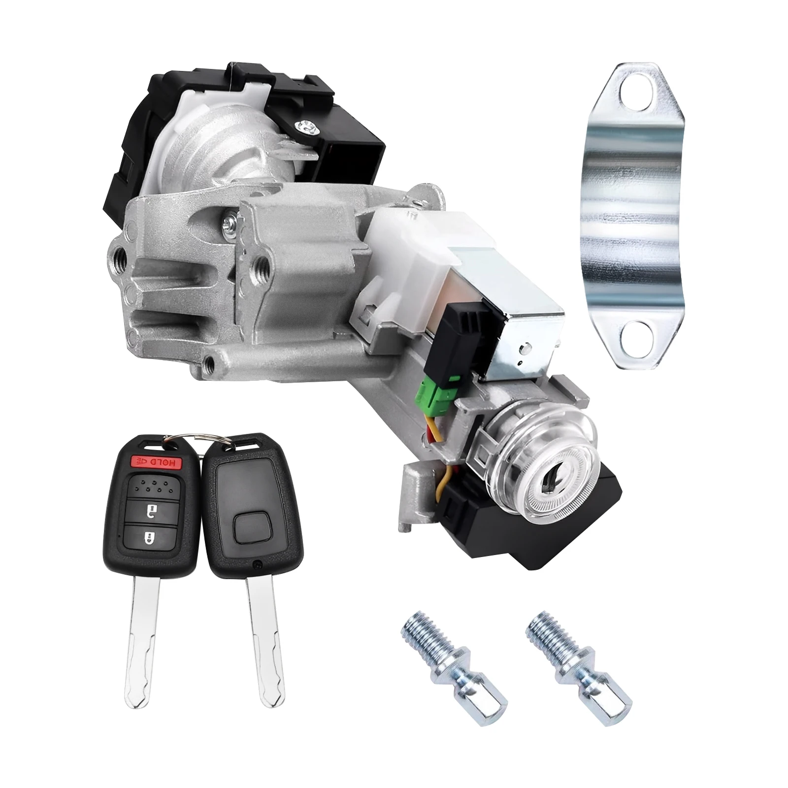 Ignition Lock Cylinder Switch 39730-T2A-A0 with 2 Remote Keys for 2014-2017 Honda Accord L4 2.0L 2013-2017 2.4L 3.5L
