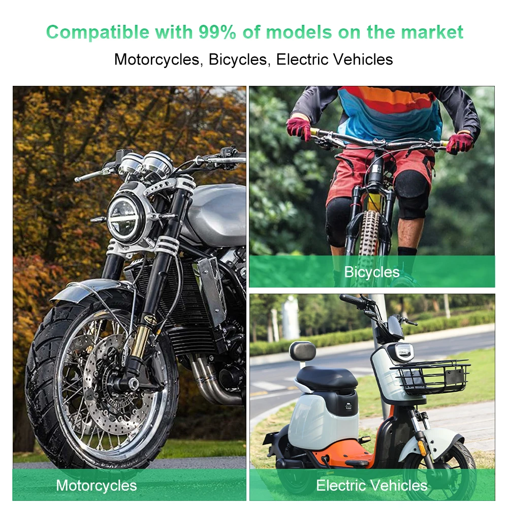 Waterproof Motorcycle Bike Handlebar Watch Durable Stainless Steel Refit Night Vision Waterproof Shockproof Buckle Watch