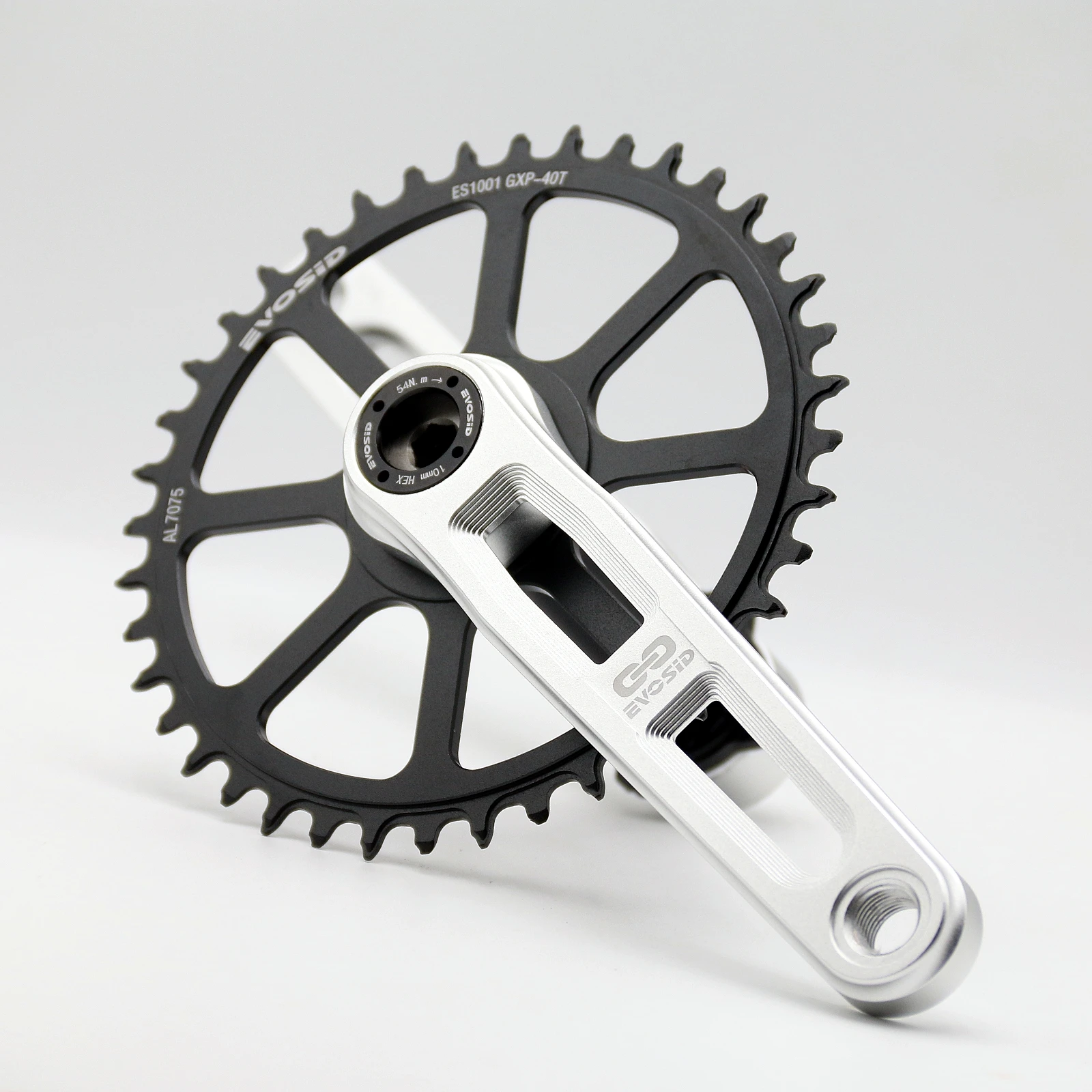 EVOSID Ultralight Road Bike Crank Single Chainring Gravel Bike Intregated Crank 160/165/170MM CNC Folding Bicycle Crankset 8-12s